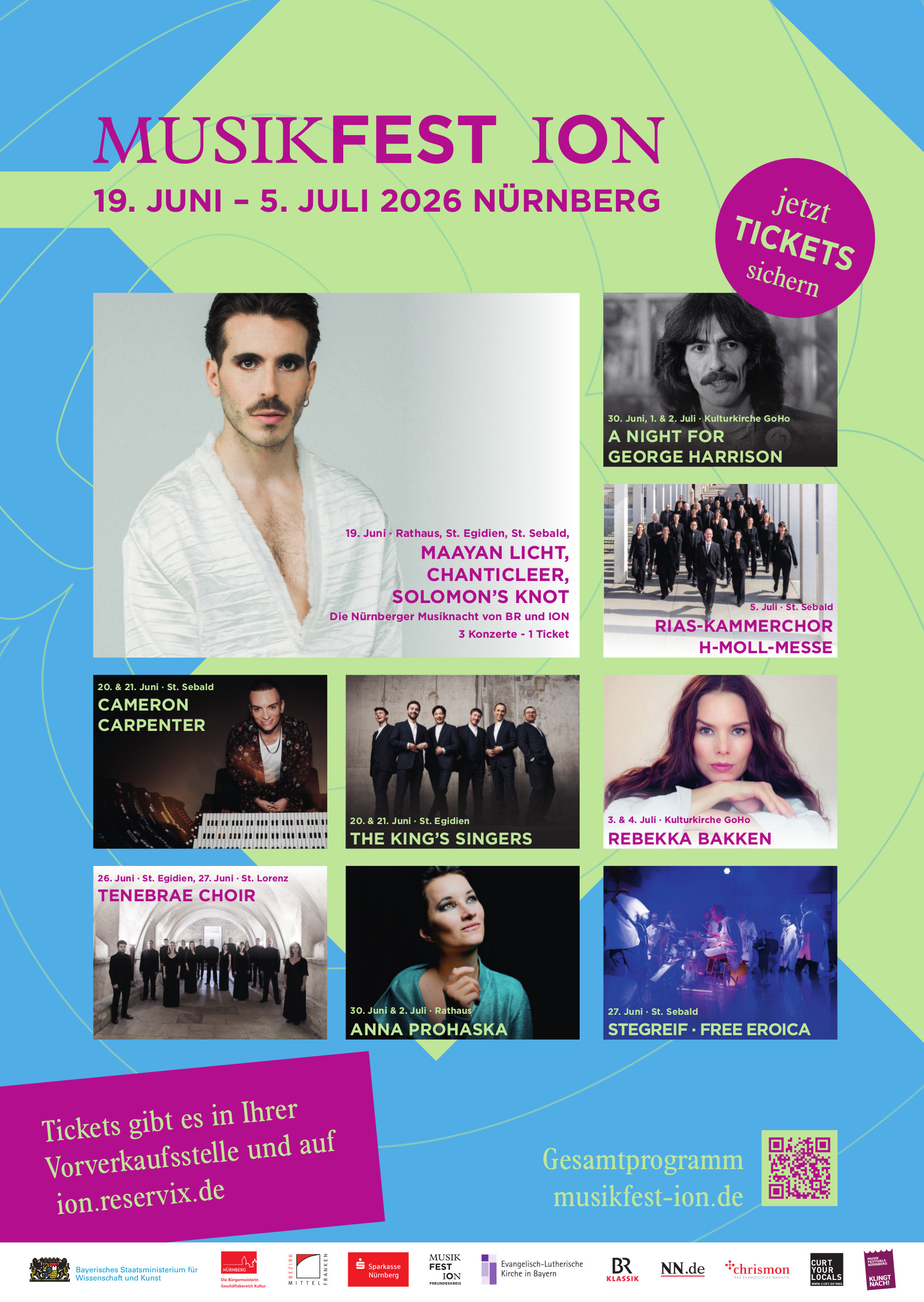 Highlight-Konzerte Musikfest ION 2026 Nürnberg