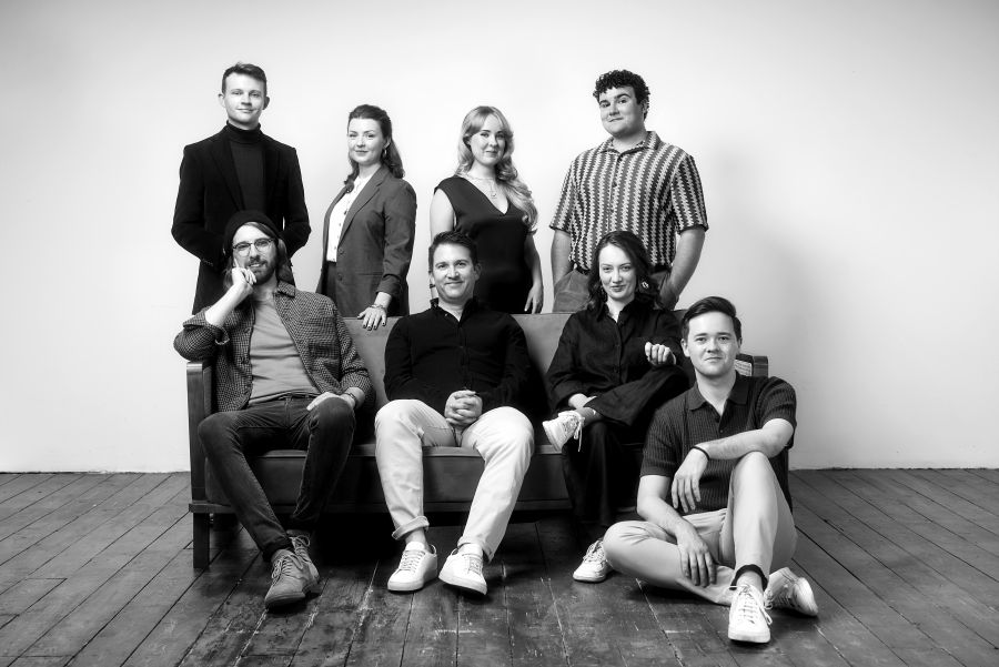 Schwarz-Weiß Foto des Musikers Thomas Quasthoff